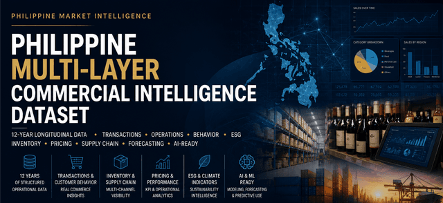 Philippine Multi-Layer Commercial, Behavioral, Climate, and ESG Dataset on Opendatabay data marketplace